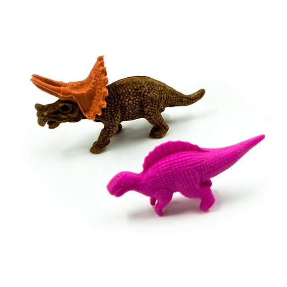 Dinosaur Cartoon Pencil Eraser Set for School Kids - Picture 4 of 11